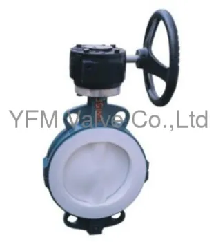 Telfon lined  Wafer Butterfly Valve manufacturer