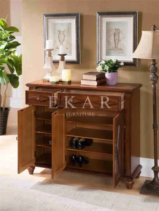 Home Furniture Shoe Cabinet Nike Wooden Shoe Box Cabinet Shoe Rack Accessories