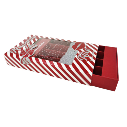 Drawer Cosmetic Box Lip Gloss Packaging with Glittering
