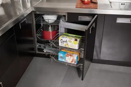 Nordic Stainless Steel Kitchen Cabinet