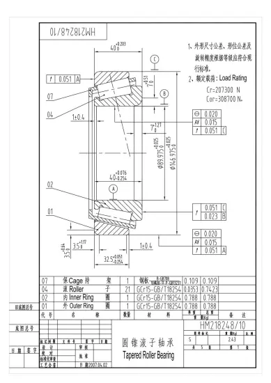 Tapered roller bearing HM21848/10