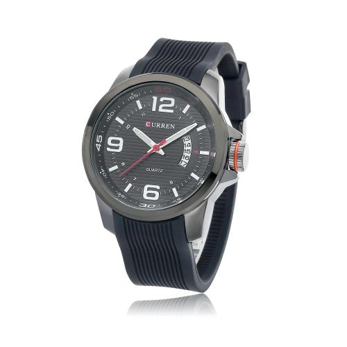 CURREN Water Resistant quartz watch Silicone Wrist Watches