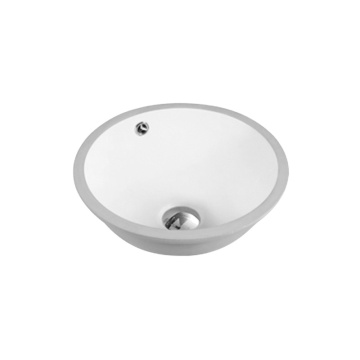 Moderno ceramica bianca sotto il bacino del lavandino da bagno