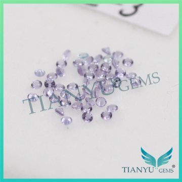Wholesale Loose Artificial gemstone #NZ-3 Round Brilliant Cut Color Change Nano Sital Gems Stone for Jewelry Price