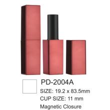 Slim Plastic Magnetic Closure Lipstick Cosmetic Container