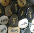 Lettering Stone Decoración Rocas