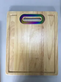 wood chopping board with handle
