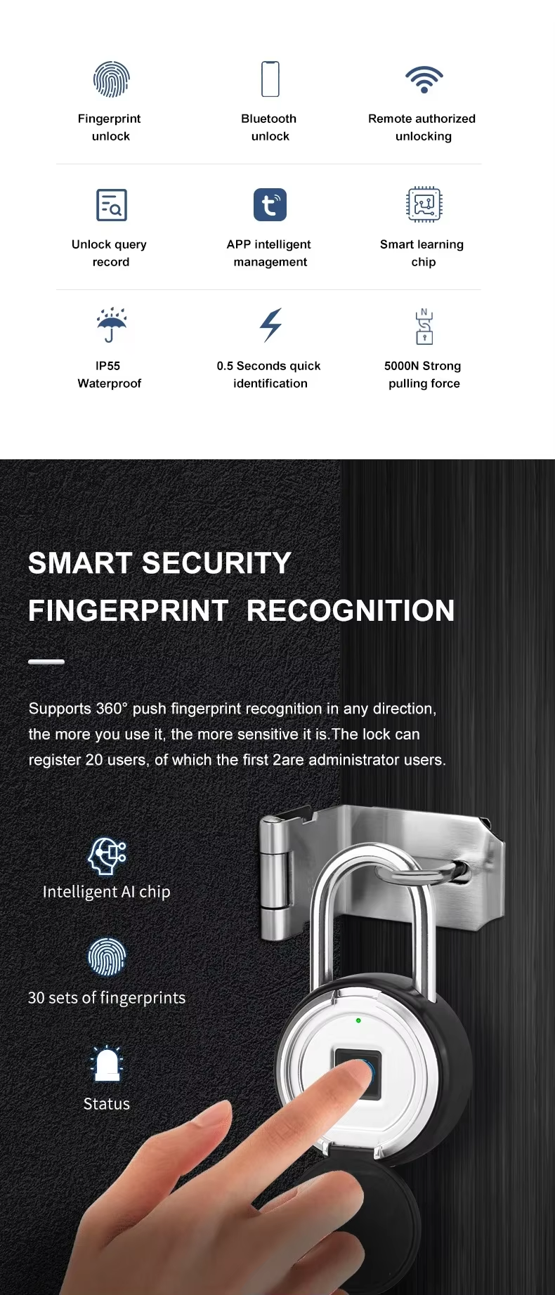 8 Anti-theft Padlock