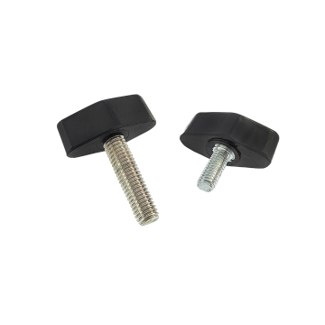 Bakelite Black T-Knob with Iron Galvanized Screw Accessories