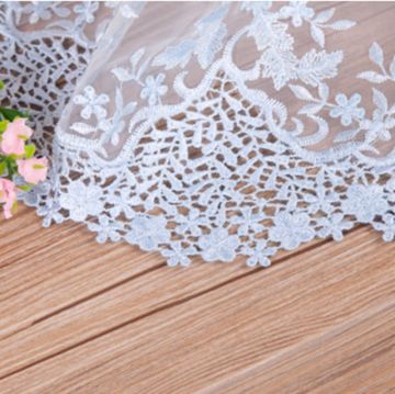 embroidered tulle lace fabric/bridal veils/ full dress/ stage dress fabric