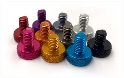 High Quality Anodized Colored Aluminum Thumb Screws in All Colors