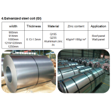 Steel material galvanized coil delivery time 15 days
