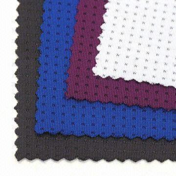 Air Hole Mesh Fabric with Wicking Treatment, Made of 93% Polymicro and 7% Spandex