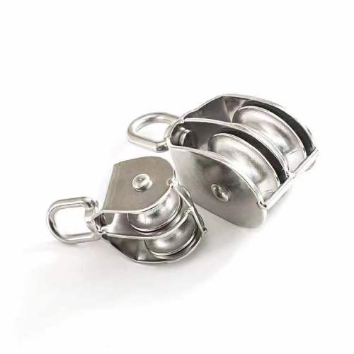 1" Sheave Stainless steel Double Swivel Eye Block