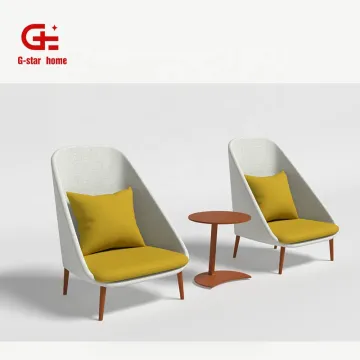 Modern Luxury Aluminium Frame High Back Patio Garden Lounge Chair