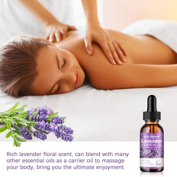 Massagem por atacado Preço em massa de lavanda de lavanda essencial aromaterapia com óleo de relaxamento Óleo