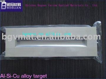 Silicon aluminium copper sputtering target