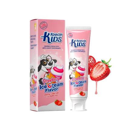 Strawberry Flavored GMPC Mild Teeth Care Toothpaste for Children