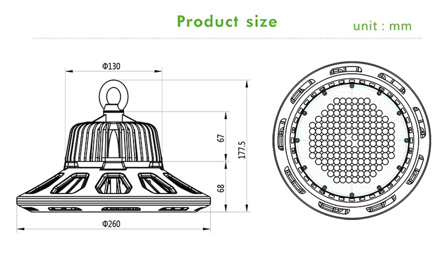 LED High Bay Lights of Industrial