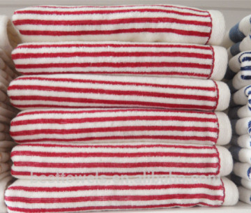 Best selling soft and good quality 100%cotton Yarn-dyed bath towel rack