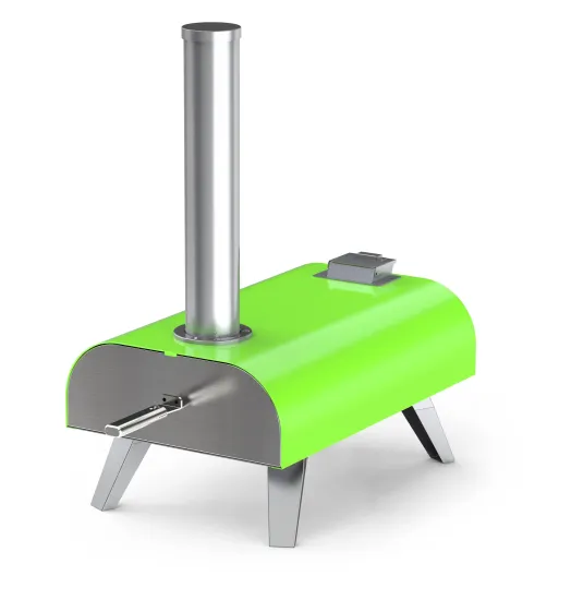 Portable Pellet Pizza Oven Outdoor Wood Fired Included Pizza Stone