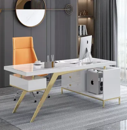 Modern Simple Corner Desk - Luxury Office Furniture