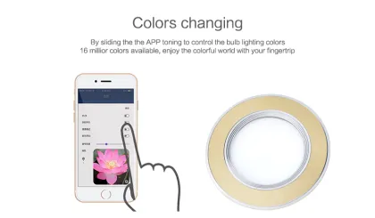 2015 New Arrival zigbee led lighting APP ZIGBEE control downlight