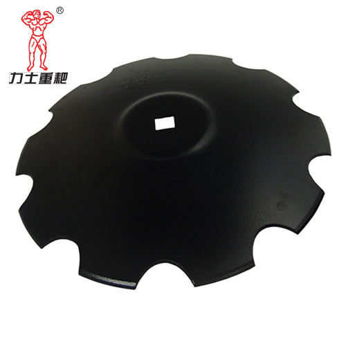 Hoja de disco con muescas de corte ondulado de grada agrícola de color negro