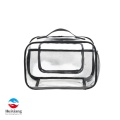 Bolsa de almacenamiento de artículos de tocador de viaje de PVC multiusos