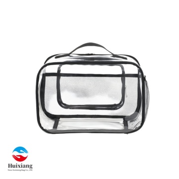Bolsa de almacenamiento de artículos de tocador de viaje de PVC multiusos