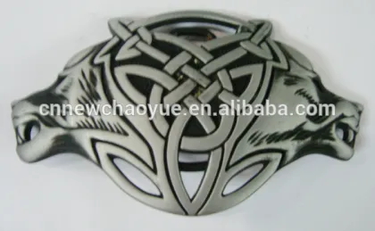 Fashion Western style embossing wolf belt buckle