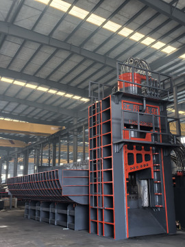 scrap steel rebar press cutting machine