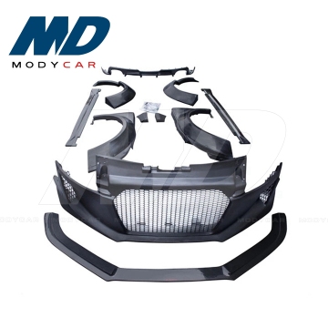 ชุดร่างกายกว้างครึ่งคาร์บอนไฟเบอร์สำหรับปี 2551-2559 Audi TT - สไตล์ ModyCar