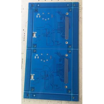 4 layer blue solder PCB with 3.5mil trace