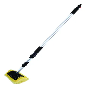 Extendable Handle Soft Bristle Car Wash Brush and Water Through Detailing Brush Set