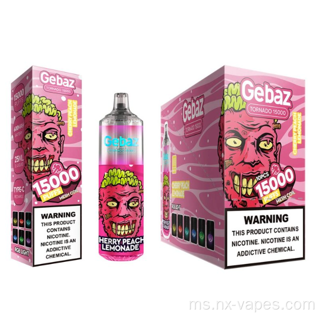 Gebaz Tornado 15000 Puffs Vape Gigi