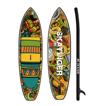 Wholesale Skatinger UV Printing Inflatable SUP Paddle Board for Offshore Waters