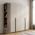 Modern and simple four-door solid wood wardrobe