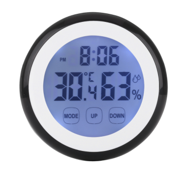 Ronde vorm touchscreen digitale thermometer hygrometer