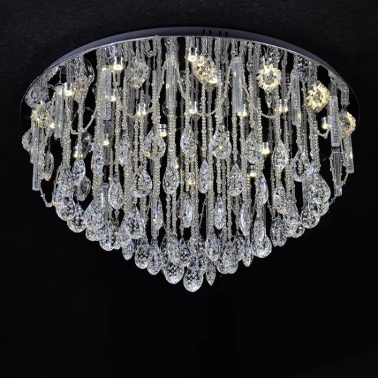 round crystal pendant chandelier cristal light