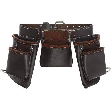 BSCI Factory Direct Customizable Leather Tool Belt Organizer for Men