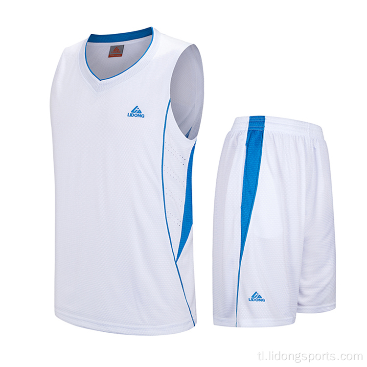 Sports Breathable Mabilis na Drying Basketball Shirt Set