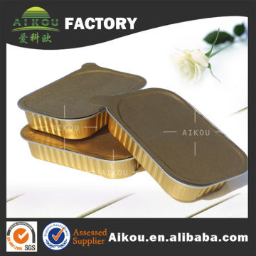 Canned tin aluminum foil food container with airtight foil lids