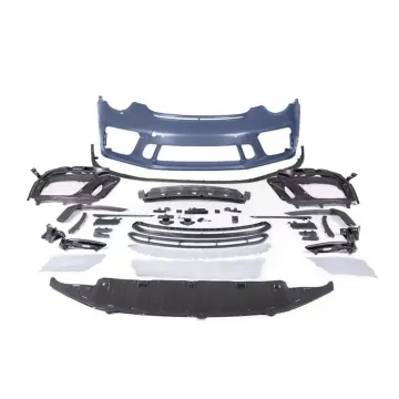 High-Quality Body Kit Front Bumper Assembly with Grille for Porsche 911 to GT3 (2012-2018)