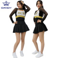 Custom Gold and Black Cheer Uniforma