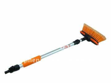 8" Flow-thru truck RV car wash brush with long handle