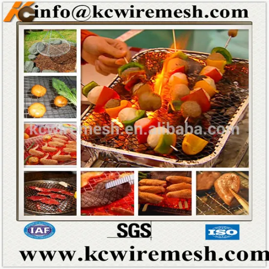 Stainless steel grilled fish nets bbq mesh