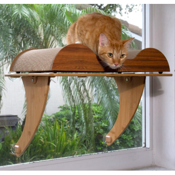 Eco Friendly Bamboo Cat Window Perch