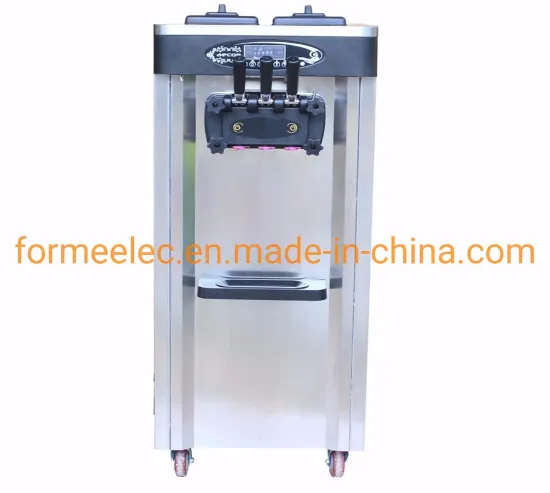 36L~38L Floor Stand Tri-Nozzle Ice Cream Maker Soft Ice Cream Machine