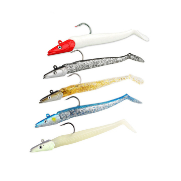 JOHNCOO Jig Head Lure 128mm 19g Wobbler Soft Bait for Carp and Seabass Fishing